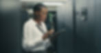 woman working on tablet